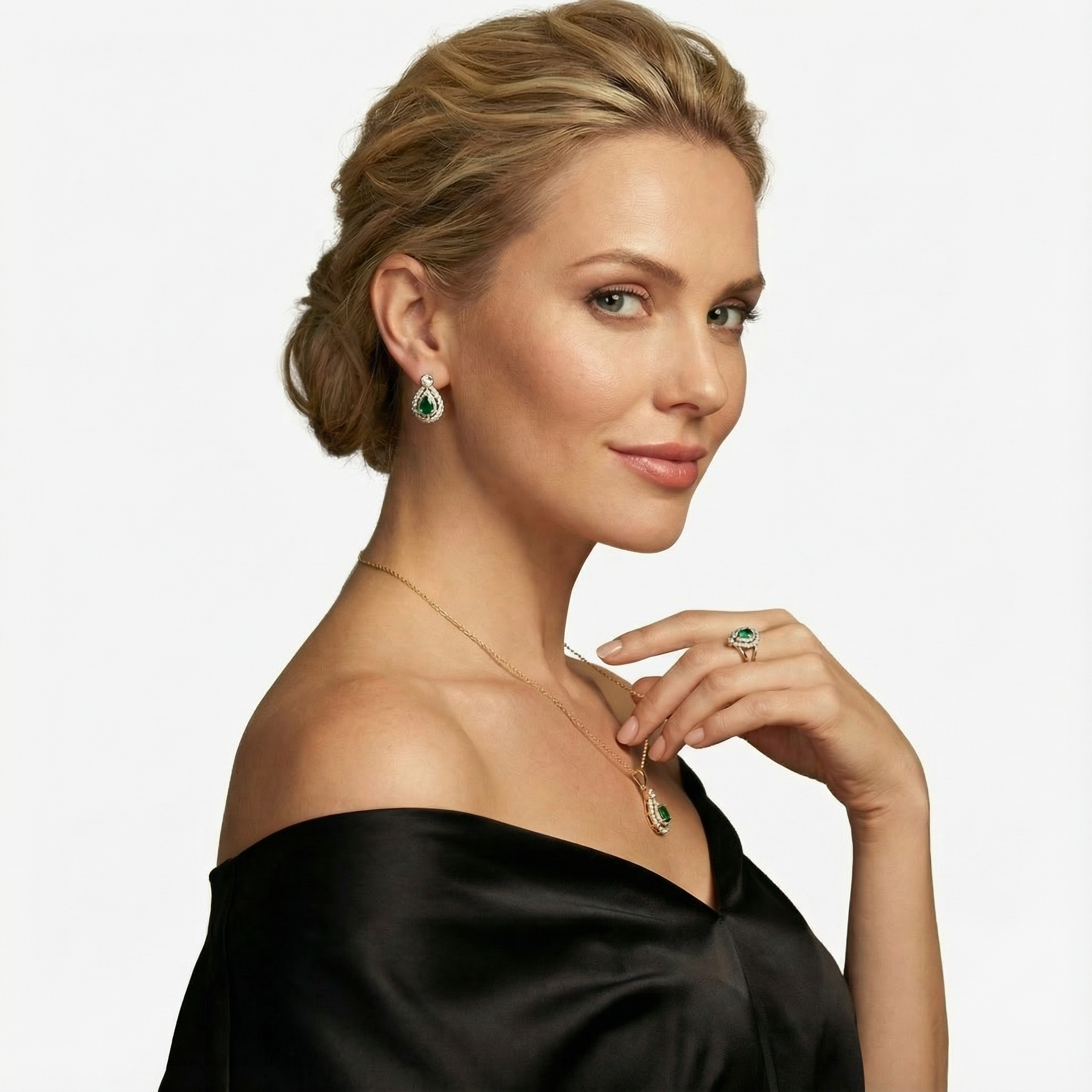 Royal Ruby Teardrop Set