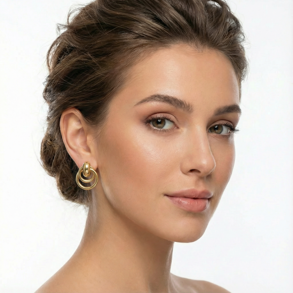 The Orbital Double-Hoop Studs