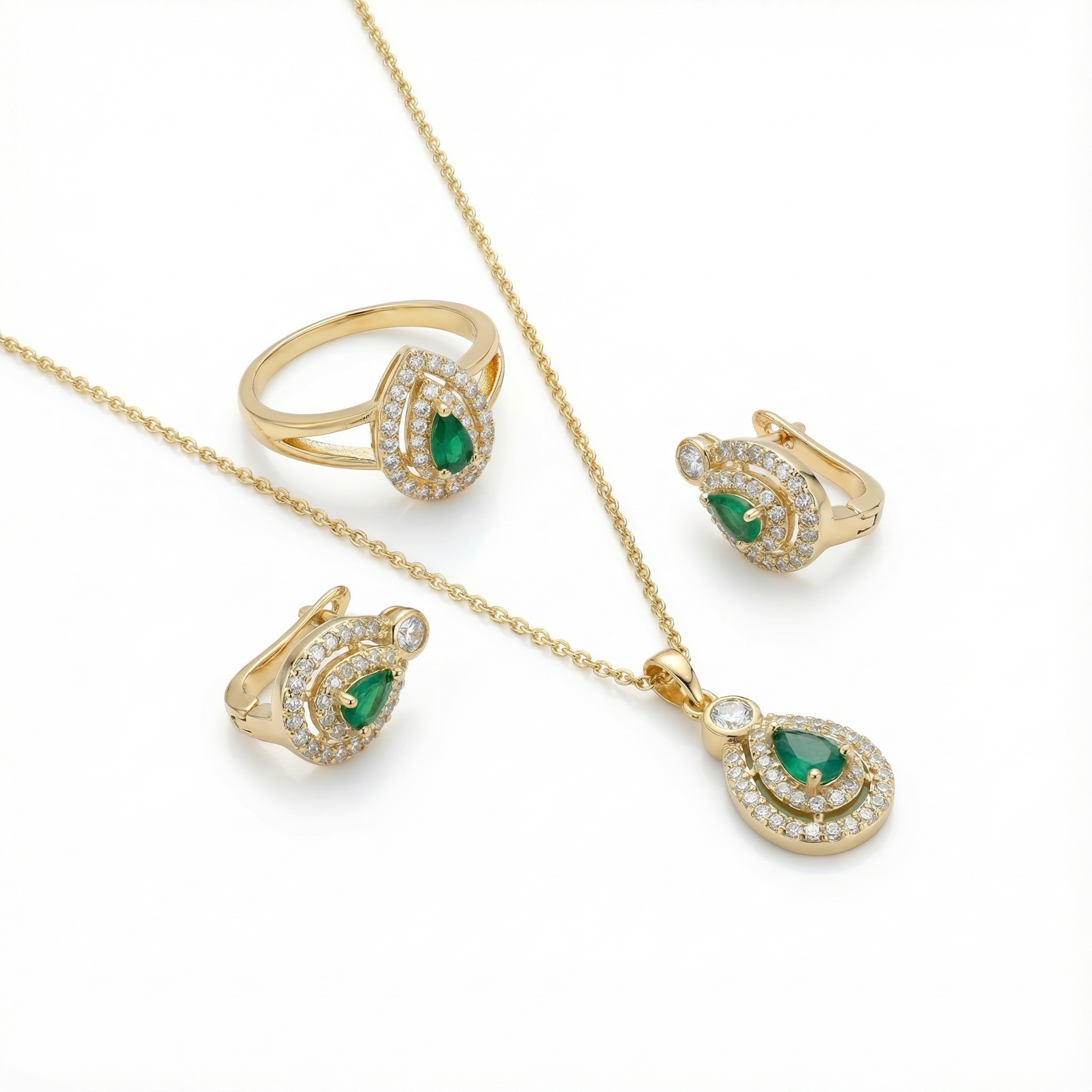 Royal Ruby Teardrop Set